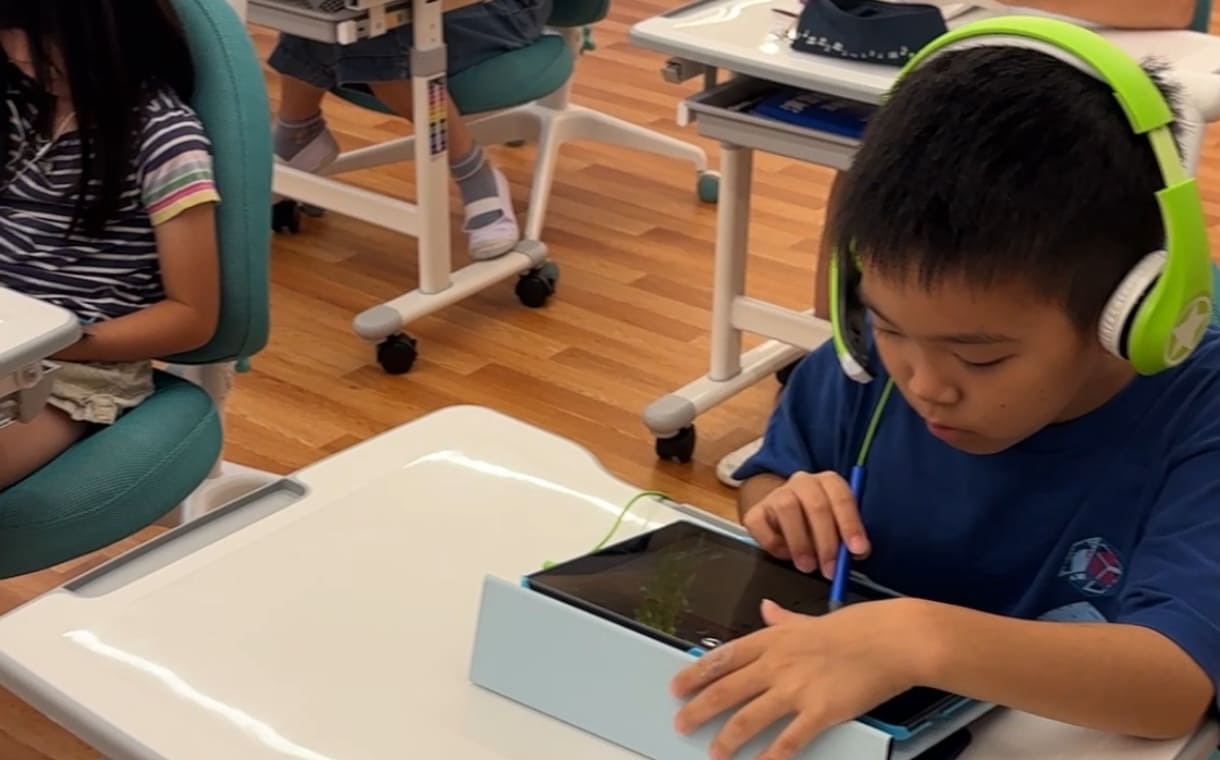 タブレットを使った自由進度